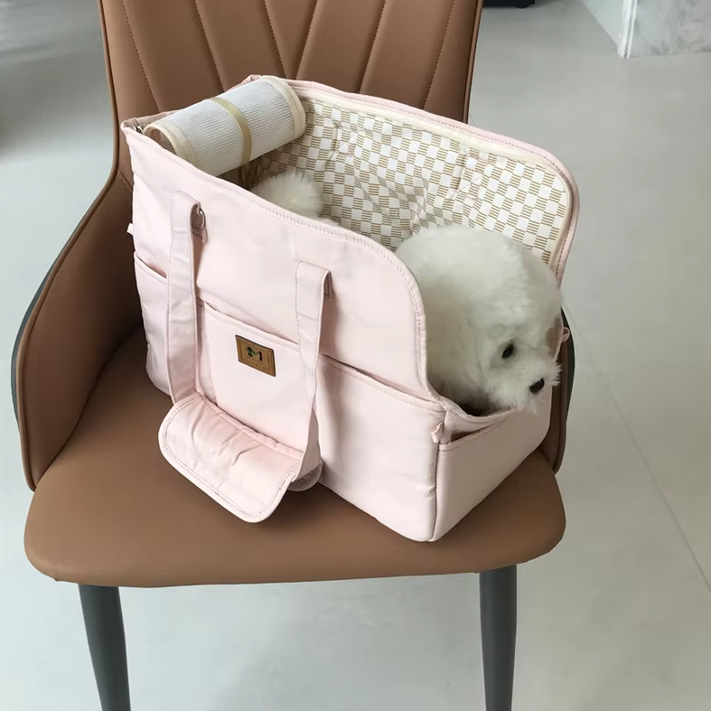 Sac de Transport Élégant pour Petits Chiens - Sac de Transport Confortable et Respirant pour Animaux Domestiques