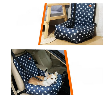 Siège pour Chien en Voiture - Siège de Sécurité pour Chiens avec Sangles et Rembourrage Doux