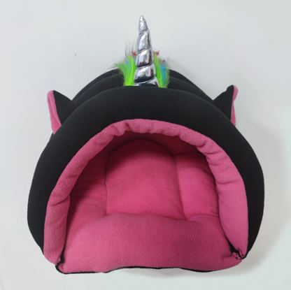 Lit pour Chat au Design Licorne - Lit Confortable pour Animaux Domestiques , pour Chats et Petits Chiens