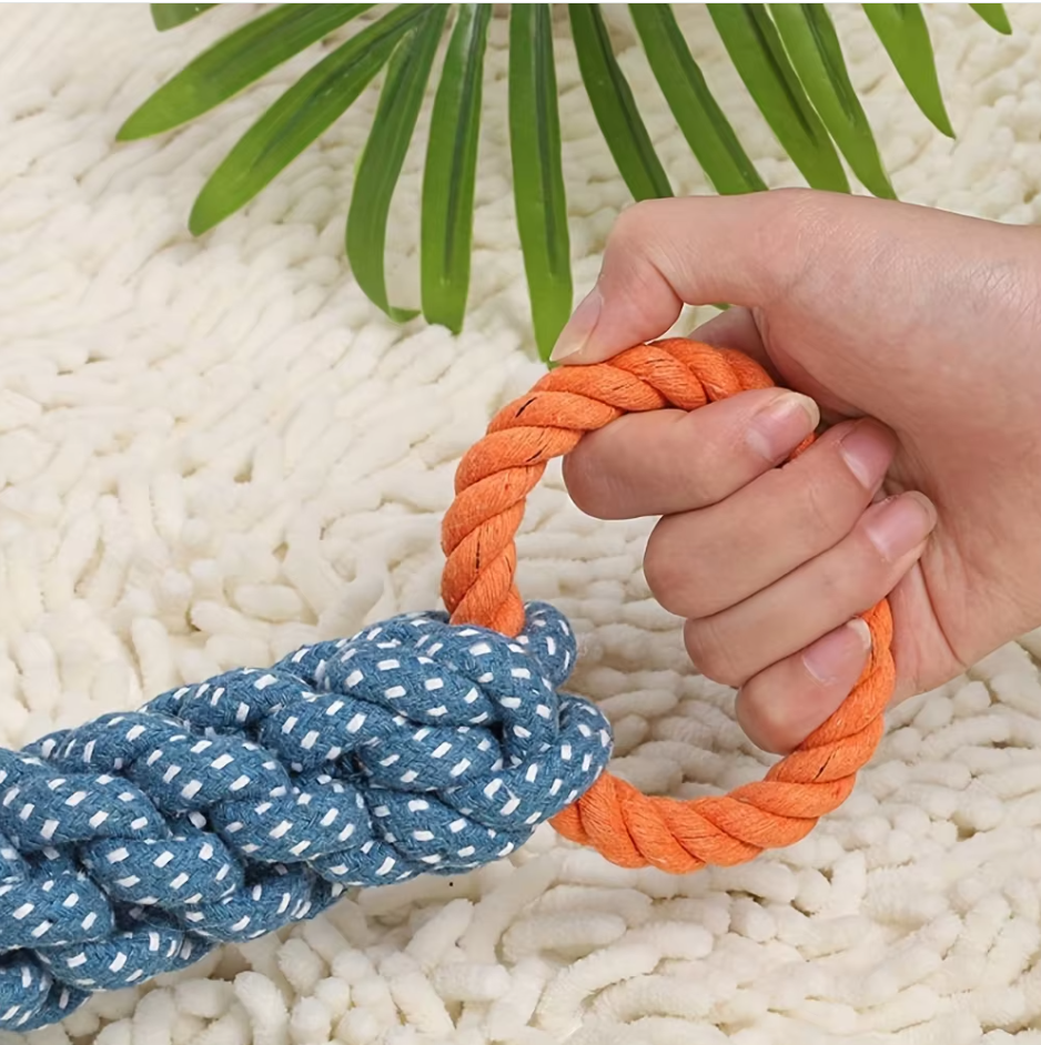 Jouets pour Chiens Os à Mâcher - Jouet en Corde Robuste pour les Jeux de Morsure et de Traction