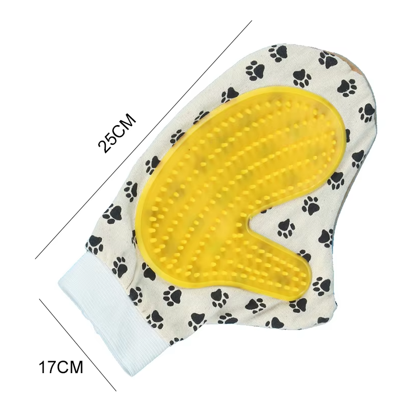 Gant de Soin pour Animaux de Compagnie pour Chiens et Chats - Gant de Massage à Picots Souples