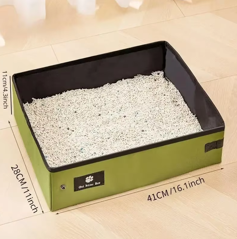 Boîte à Litière au Design Moderne - Bac à Litière Robuste avec Nettoyage Pratique