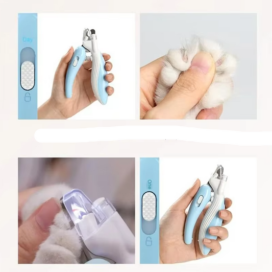Cisaille à Griffes Électrique pour Animaux de Compagnie - Précise et Sûre avec Lumière Led pour Chiens et Chats