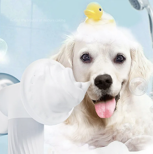 Brosse Électrique pour Chiens avec Fonction Massage - Soin en Douceur et Nettoyage en Profondeur avec Recharge Usb