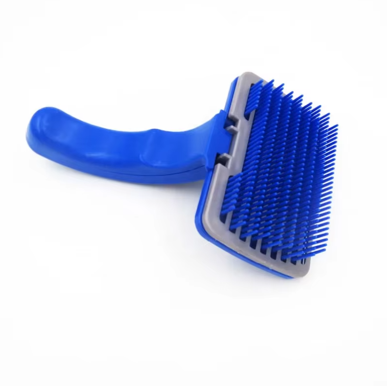 Brosse Autonettoyante pour Animaux de Compagnie avec Poils en Silicone pour un Toilettage sans Effort