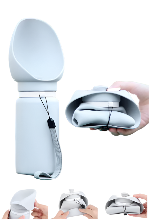 Bouteille D' Eau de Voyage avec Écuelle Dépliable