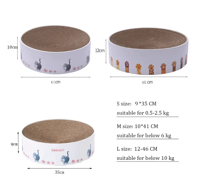 Boucle en Carton pour Chat avec Design Cactus - Griffoir de Style Moderne