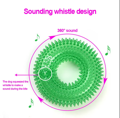 Jouets pour Chiens Anneau de Dentition - Jouet de Dentition Robuste pour le Massage des Dents