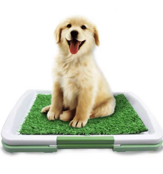 Tapis de Toilette pour Chiens avec Gazon Artificiel - Tapis Antidérapant pour L' Intérieur et L' Extérieur