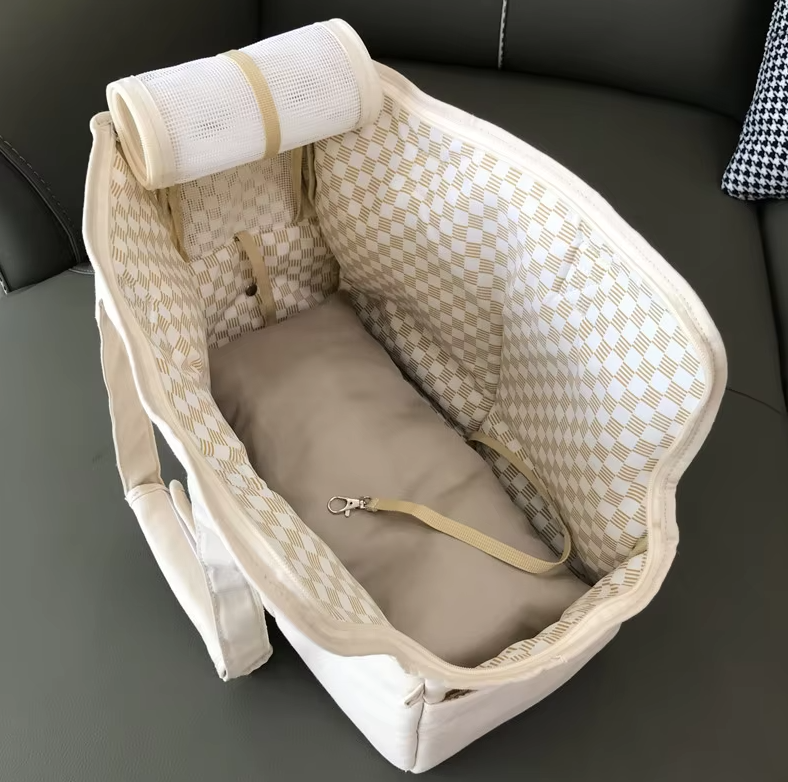 Sac de Transport Élégant pour Petits Chiens - Sac de Transport Confortable et Respirant pour Animaux Domestiques