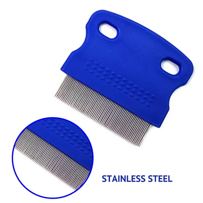 Set de Peignes à Puces pour Animaux de Compagnie - Peignes à Dents Fines pour Chiens Chats