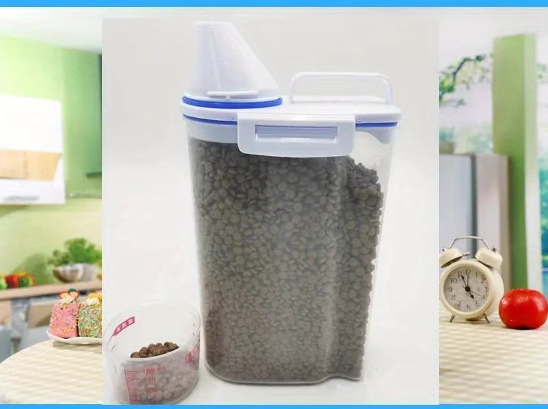 Distributeur Alimentaire pour Animaux de Compagnie avec Gobelet Gradué