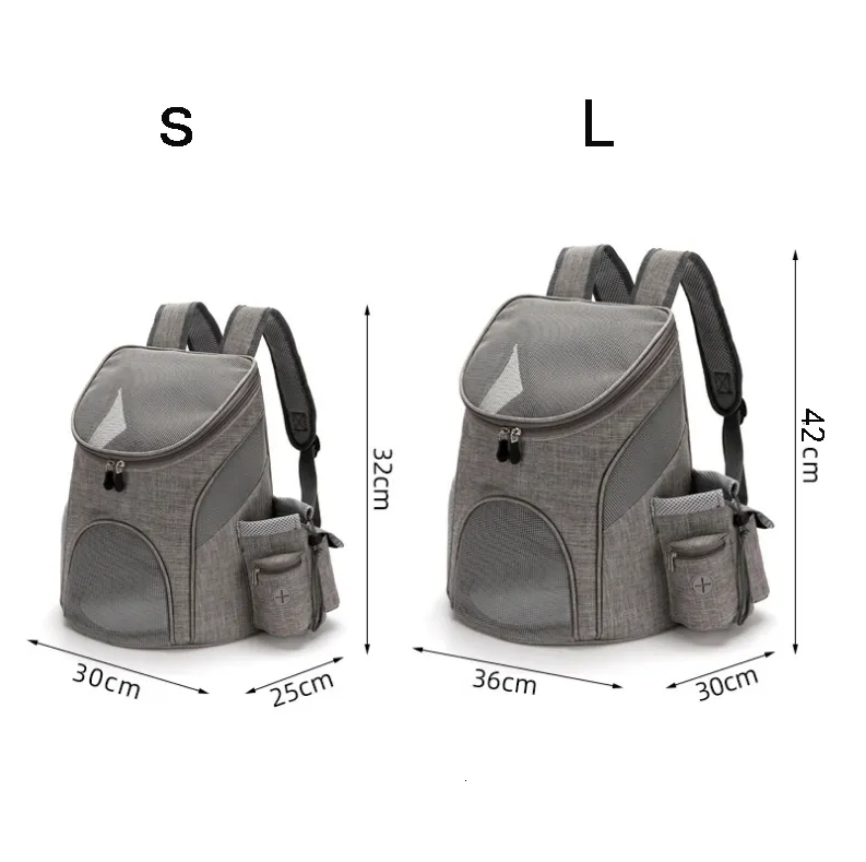 Sac à Dos de Transport pour Animaux Domestiques avec Design en Filet - Sac de Transport Confortable pour Chats et Petits Chiens