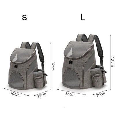 Sac à Dos de Transport pour Animaux Domestiques avec Design en Filet - Sac de Transport Confortable pour Chats et Petits Chiens