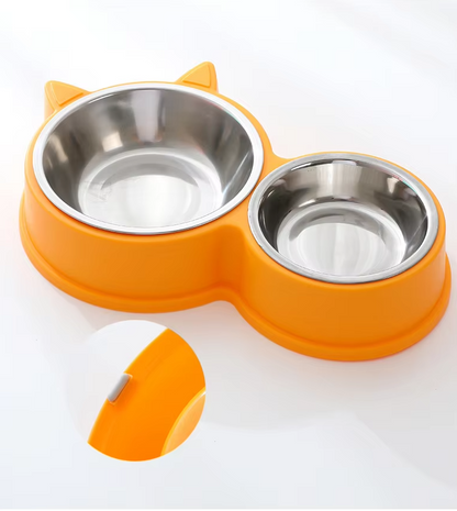 Set D' Assiettes pour Chats avec des Oreilles de Chat et une Base Antidérapante