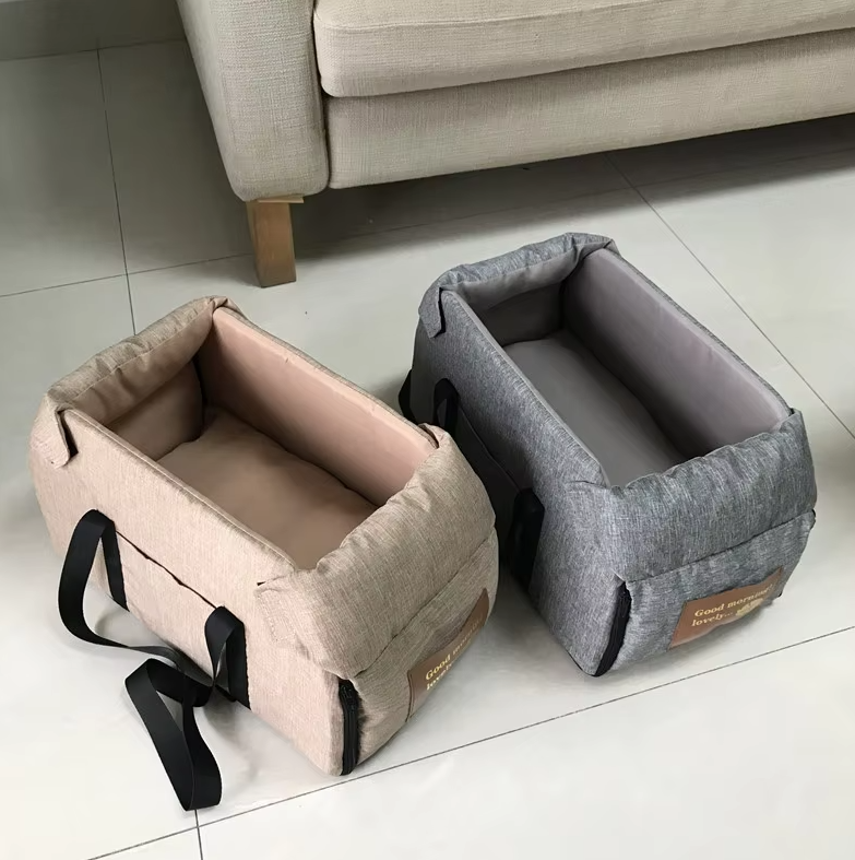 Siège pour Chien de Luxe pour la Voiture - Siège de Voiture Portable Rembourré avec Ceinture de Sécurité