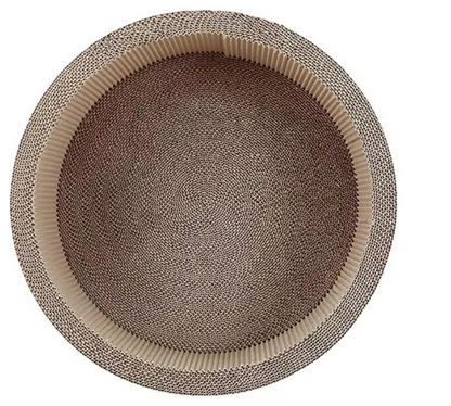 Tapis à Gratter pour Chat Rond avec Design Mignon - Planche à Gratter pour Chat pour Plus de Plaisir et de Détente