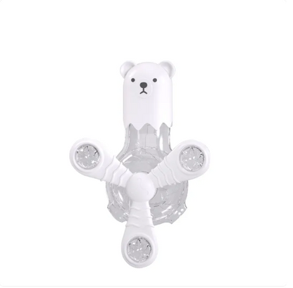 Jouets Interactifs pour Animaux de Compagnie - Distributeur de Nourriture en Forme D' Ours avec Bras Rotatifs