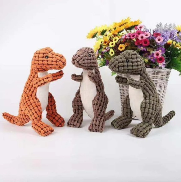 Dinosaurie En Peluche Ultra-doux Pour Animaux De Compagnie