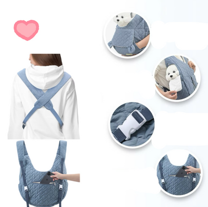 Veste de Transport pour Animaux de Compagnie - Sac à Dos Confortable et Élégant pour Chiens et Chats