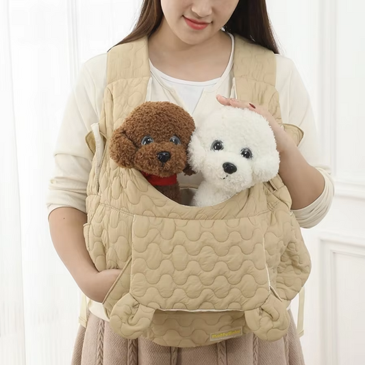 Veste de Transport pour Animaux de Compagnie - Sac à Dos Confortable et Élégant pour Chiens et Chats