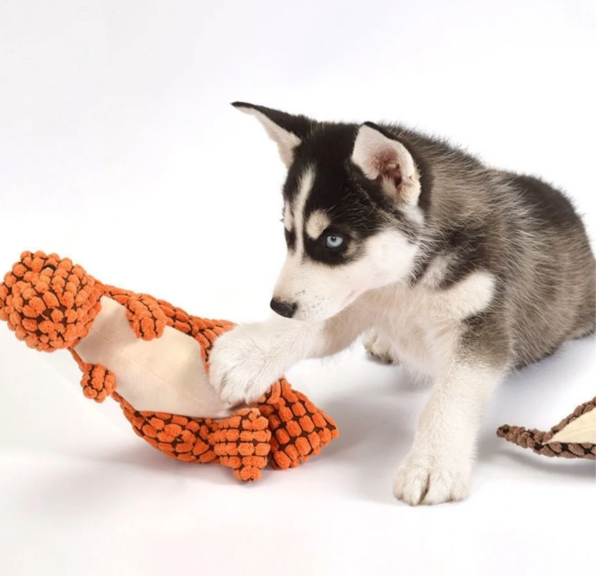 Dinosaurie En Peluche Ultra-doux Pour Animaux De Compagnie