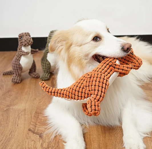 Dinosaurie En Peluche Ultra-doux Pour Animaux De Compagnie