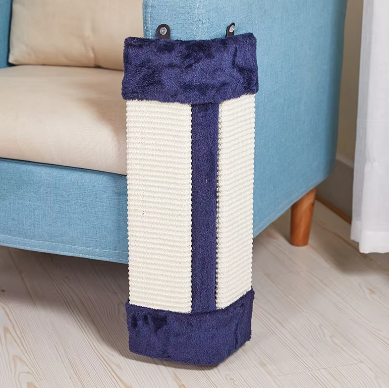 Plat à Gratter pour Chats avec Revêtement Doux - Tapis à Gratter à Fixer au Mur