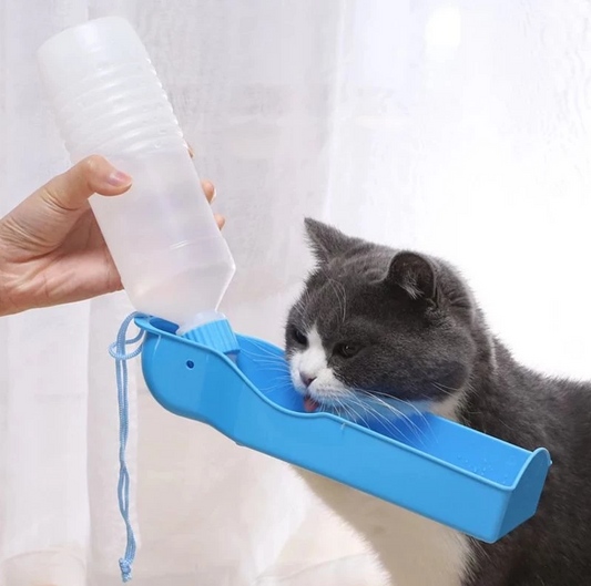 Biberon Portable Pour Chiens Avec Écuelle Intégrée - Idéal Pour Les Déplacements