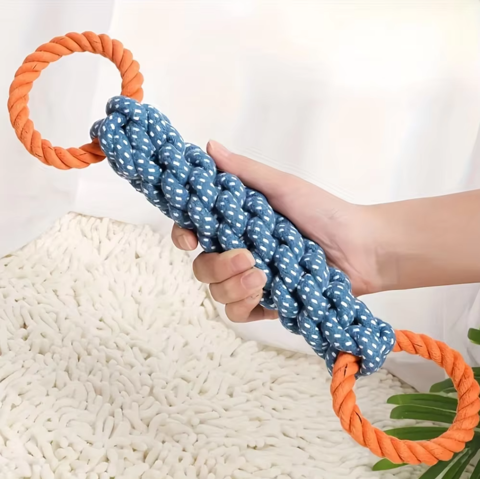 Jouets pour Chiens Os à Mâcher - Jouet en Corde Robuste pour les Jeux de Morsure et de Traction
