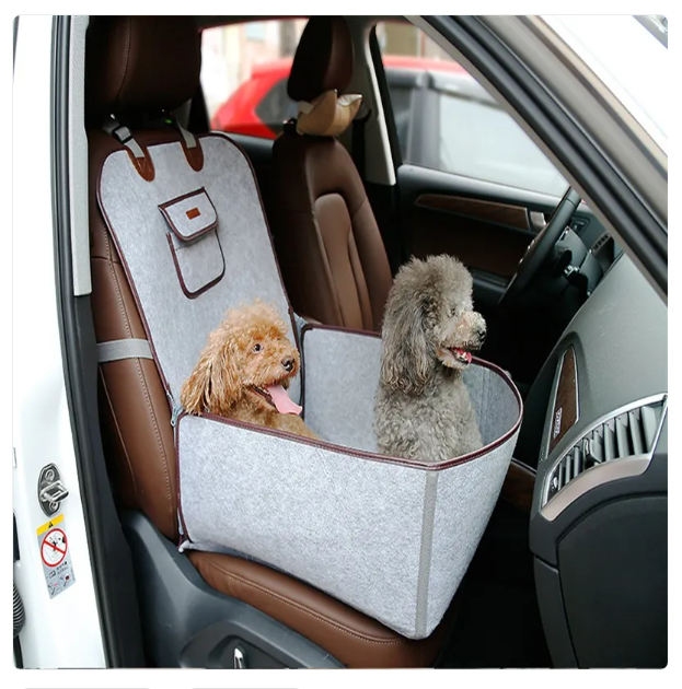 Siège pour Chien en Voiture - Siège pour Chien Confortable et Sûr pour la Voiture avec Sangle de Fixation