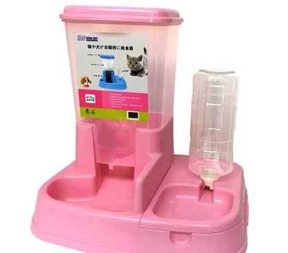 Distributeur Automatique de Nourriture et D' Eau pour Chats et Chiens - Double Ecuelle à Grande Capacité