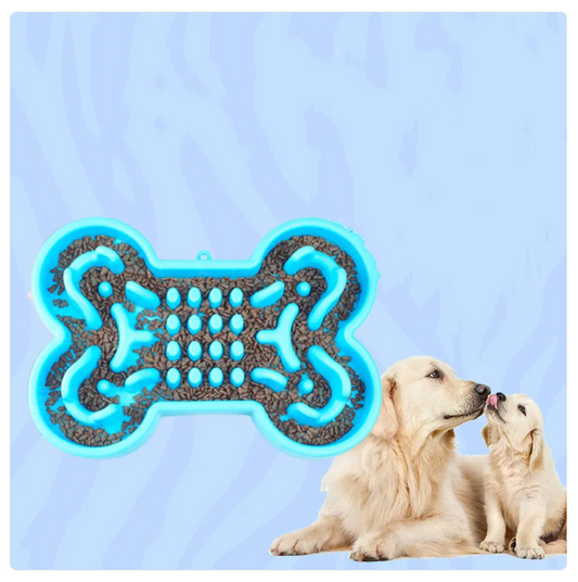 Slow Feed - Gamelle pour Chien en Forme D' Os