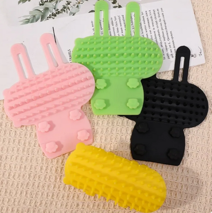 Brosse à Gratter pour Chats pour Soulager les Démangeaisons - Brosse en Silicone Multicolore pour Animaux de Compagnie