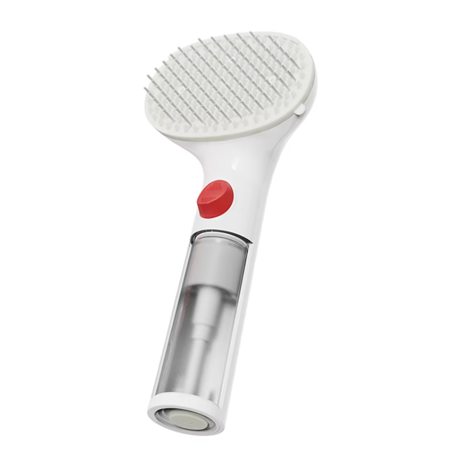 Brosse À Mousse Sèche Pour Animaux Domestiques Avec Distributeur De Nettoyage Intégré