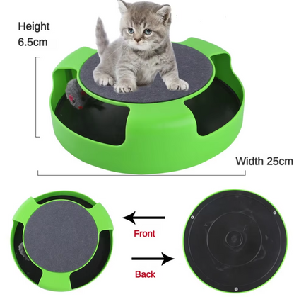 Jouets Interactifs pour Chats avec Souris - Jouet avec Souris Mobile pour Chats