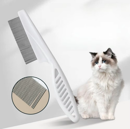 Kit Peigne à Puces pour Animaux de Compagnie - Peigne à Dents Fines pour Chats Chiens