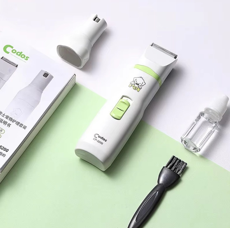 Tondeuse Électrique pour Animaux Domestiques - Codos Cp-5200 avec Plusieurs Accessoires