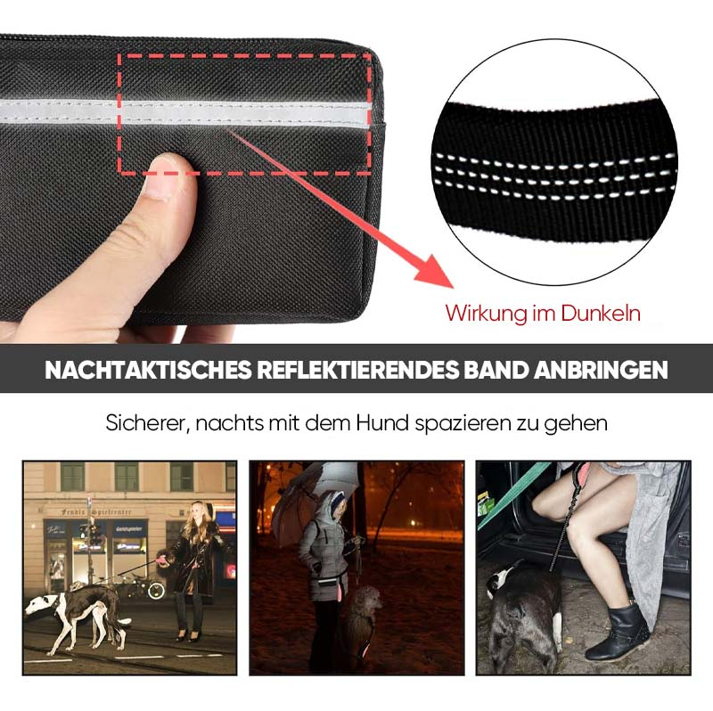 Laisse pour Chien Mains - Libres avec Poche Ventrale