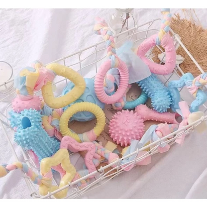 Jouets pour Chiots - Jouets à Mâcher en Peluche Résistant à la Morsure pour Chiens