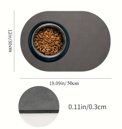Nourriture en Silicone pour Animaux Domestiques - Tapis Étanche et Antidérapant pour Chiens et Chats