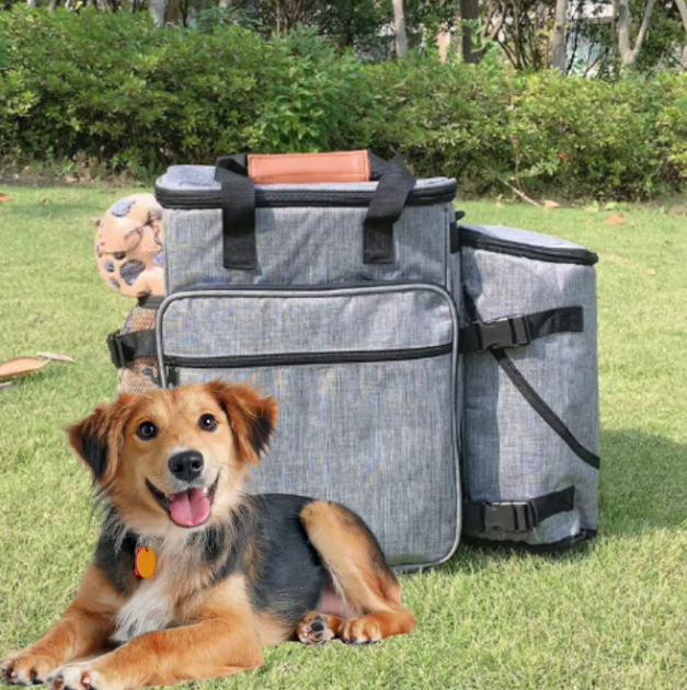 Sac Pour Chien Pratique Pour Les Voyages - Multifonctionnel Avec Des Compartiments Pour Les Jouets Et La Nourriture
