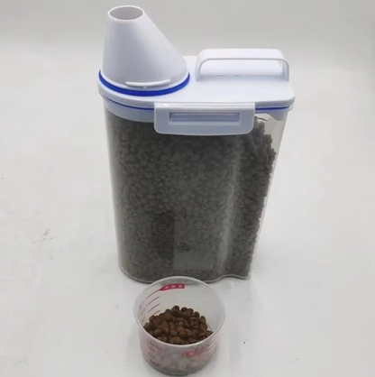 Distributeur Alimentaire pour Animaux de Compagnie avec Gobelet Gradué