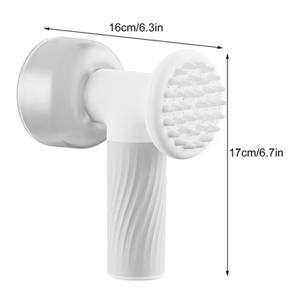 Brosse Électrique pour Chiens avec Fonction Massage - Soin en Douceur et Nettoyage en Profondeur avec Recharge Usb