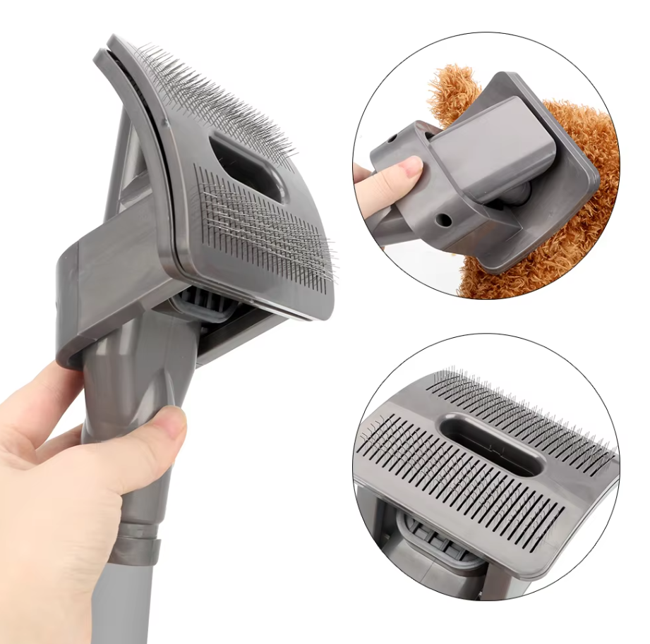 Brosse pour Poils D' Animaux - Accessoire pour Aspirateur pour le Soin des Animaux Domestiques et le Nettoyage du Pelage