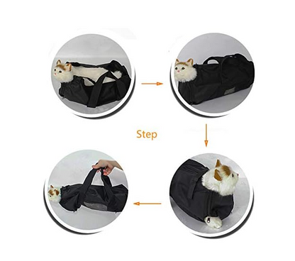 Sac De Toilettage Pour Chats Pour Couper Les Griffes Et Les Soigner - Confortable Et Sûr