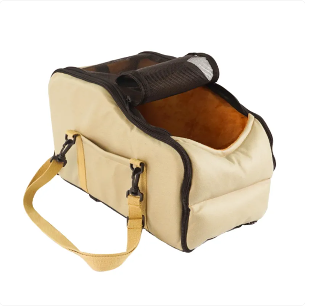 Sac de Transport Portable pour Animaux Domestiques avec Fenêtre en Filet et Bandoulière
