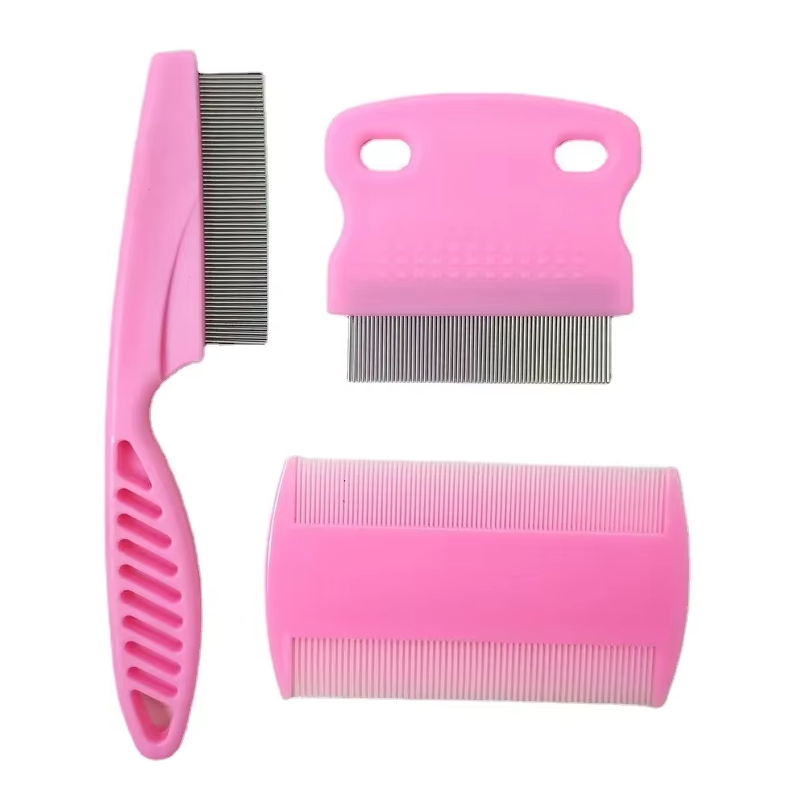 Set de Peignes à Puces pour Animaux de Compagnie - Peignes à Dents Fines pour Chiens Chats