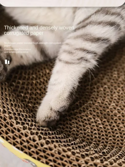 Plateau pour Chats Résistant aux Griffes - Tapis Grattoir Robuste avec Grande Zone de Confort