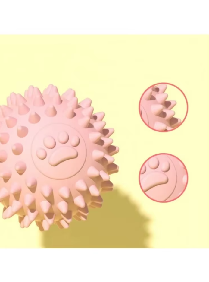 Balle À Picots Jouet Pour Chien - Balle À Mâcher En Caoutchouc Souple Pour L' Hygiène Dentaire
